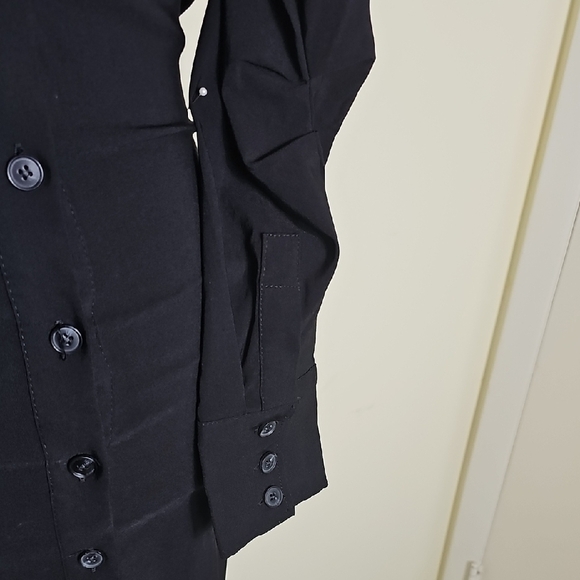 Zara Elegant Black Button-Up Dress Size XS - Picture 4 of 12